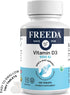 FREEDA Vitamin D3-1000 IU - High Potency Kosher Supplement Tablets for Bone and Muscle Health, 100 Count