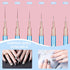 Shince Chance 6Pcs Nail Art Liner Brushes Set, Blue Fine Drawing Brush Pens for Gel Polish and Acrylic Nail Art