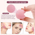 BEAKEY Flat Duo Makeup Sponge Set of 6 - Super Soft 0 Latex Blending Sponge for Flawless Application, Pink