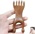 KINTEGOOD Natural Sandalwood Scalp Massage Comb, Wooden Nose Gua Sha Tool for Face