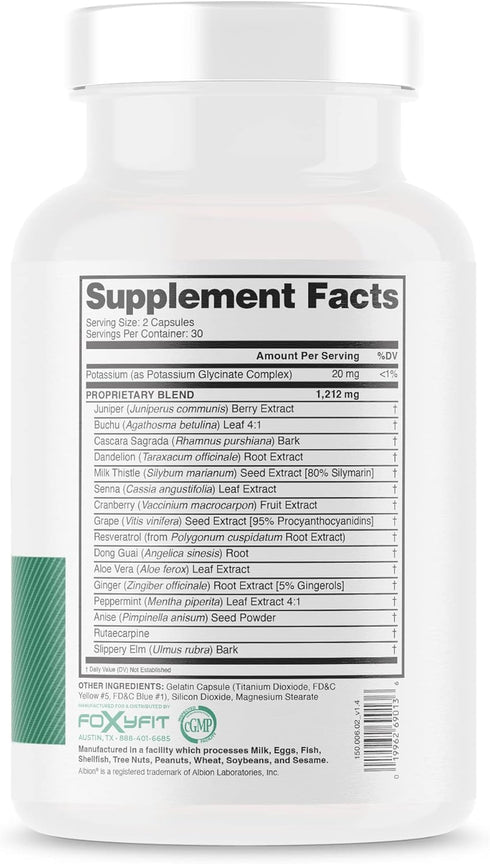 Detox for Her 30 Day Detox Cleanse Formula for Healthy Digestion, Promotes Detoxification & Balances