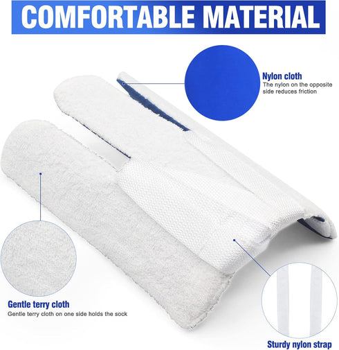 Sock Aid for Seniors, Disabled, Pregnancy - Easy Sock Helper Tool Aide Puller, Dark Blue, No Bending