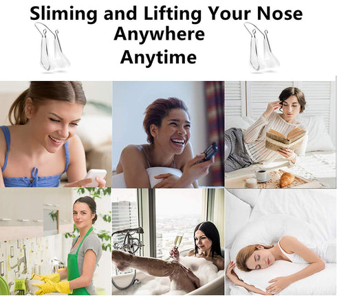 Lenlorry Nose Shaper Clip, Unisex Rhinoplasty Tool, Soft Silicone Nose Lifter and Slimming Device