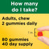 Nature Made Extra Strength Vitamin D3 5000 IU, Dietary Supplement for Bone, Teeth, Muscle Health, 80 Gummies