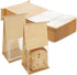PercyEffie 100Pcs Bakery Bags with Window,Tin Tie Tab Lock Bread Cookie Bags Bags