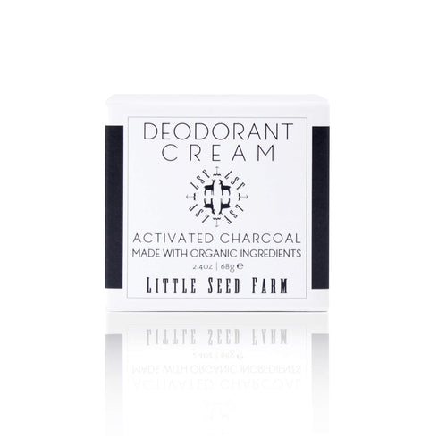 Little Seed Farm All Natural Deodorant Cream, Aluminum Free for Women or Men, 2.4 Ounce - Activated Charcoal