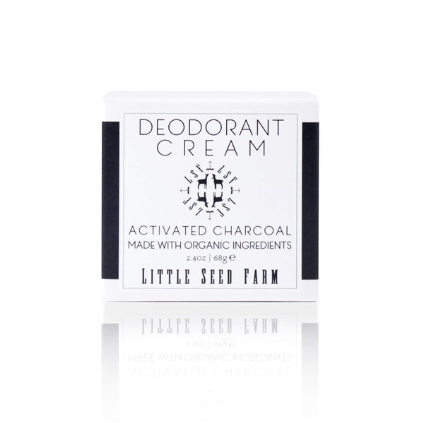 Little Seed Farm All Natural Deodorant Cream, Aluminum Free for Women or Men, 2.4 Ounce - Activated Charcoal