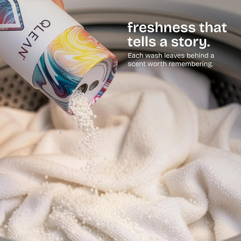 Sunset QLEAN Laundry Scent Booster Ruby Bliss Plant-Based In-Wash Fragrance Beads, Long-Lasting Berry Floral Scent