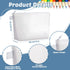 Weewooday 12 Pieces Canvas Makeup Bags, Plain Cosmetic Pouch with Zipper, Blank DIY Bags for Travel Wedding Teacher