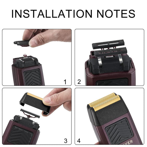 Professional 5 Star Series Finale Shaver Shaper Replacement Foil and Cutter Bar Assembly for Wahl Shaver
