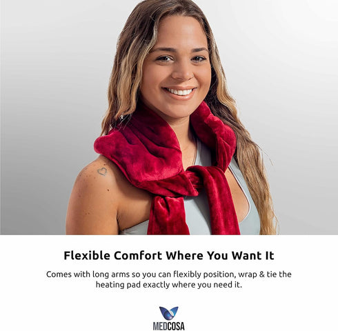 Medcosa Heated Lower Back Pack | Flexible Comfort Heating Pad | Long Lasting Pain Relief - A Wrap That Turns Up The Heat
