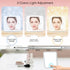Relavel Travel Makeup Bag with LED Mirror, Waterproof Cosmetic Train Case with Adjustable Brightness, Pink