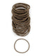 Heliums Thin Hair Elastics - Light Brown, 2mm Ties for Thin Hair, 1.75 Inch, 40 Count No Damage Ponytail Holders