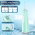 Cordless Water Flosser for Teeth, Portable Dental Cleaner with 8 DIY Modes, 7 Jets, 300ml Tank, Rechargeable (Green)