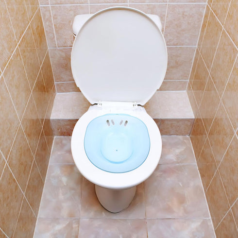 Postpartum Care Sitz Bath Tub for Toilet Seat Ergonomic Deep Bowl Soaking Basin for Women Comfortable Steam Seat