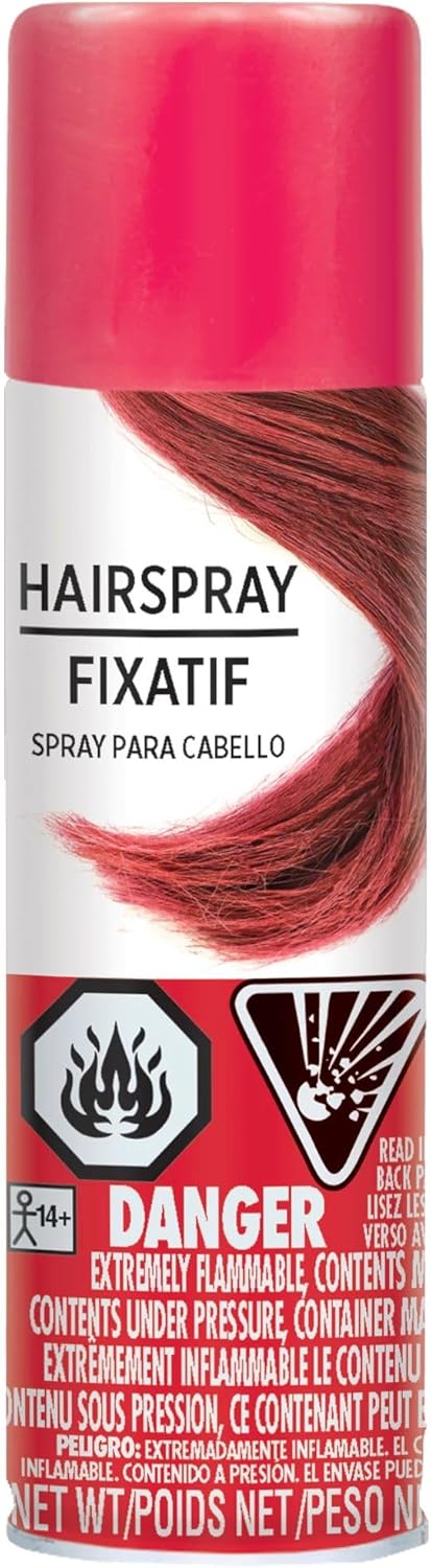 Hypo-Allergenic Red Hair Spray, 3 oz., Perfect Party Accessory