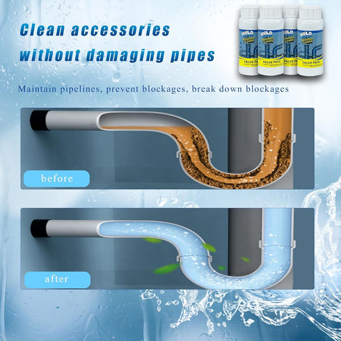 Wild Tornado Powerful Pipe Dredge, Fast Foaming Drain Cleaner Powder for Kitchen and Pipes Cleaning Tool.