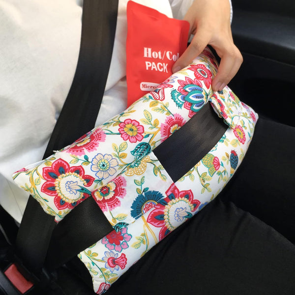 Pillow for Abdominal Surgery, Myomectomy Comfort Cushion with Pocket for Belly Incision Recovery Gifts, Sunflower