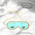 Utopiat Audrey Hepburn Style Silk Sleep Mask & Ear Plugs Set for Women | Cute Eye Mask Sleeping Beauty