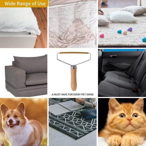 Pet Hair Remover, Portable Lint Remover Brush Tool for Clothes, Carpets, Rugs, Cashmere Coats