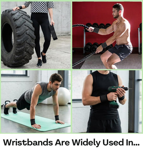 ValueBargain 2-Pack Wrist Sleeve, Wrist Brace for Weightlifting, Arthritis & Tendonitis, Breathable Black Elastic
