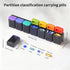 Wxyjxqy 1 7 1 Weekly Pill Organizer Time a Day Weekly Pill Organizer Magnetic Large Travel Pill Case, Week Once Daily
