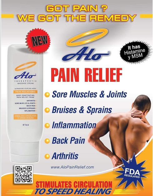 ALO Pain Relief Cream Therapy (32 oz with Pump) for Arthritis, Back Pain, Sciatica, Sore Muscles