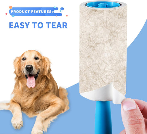 Lint Roller, 660 Sheets Extra Sticky Remover for Couch, Clothes, Carpet, Furniture, Pet Hair, 3 Handles, 6 Rollers