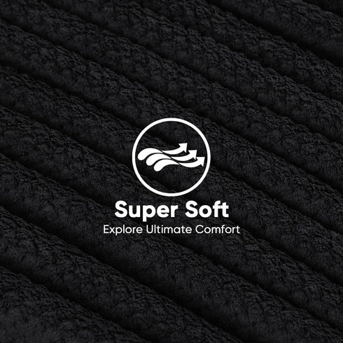 HOMEXCEL Black Microfiber Hair Towels 5 Pack, 40 x 20 Inches Black Salon Towels, Super Soft and Absorbent Hair Towel for Salon, Spa, Pool and Home Hair Care, Fast Drying Turbans for All Hair