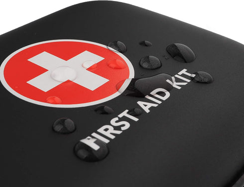Mini First Aid Kit, 100 Pieces Water-Resistant Hard Shell Case for Travel, Outdoor, Home, Office