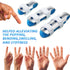 6 Pieces Metal Finger Splints, Finger Support Stabilizer for Adults and Children, 3 Sizes (Blue)