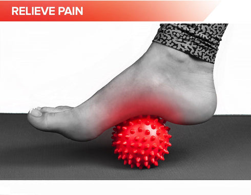 OCTOROX 3-inch Spiky Massage Balls for Feet, Back, Hands, Muscles - Firm, Medium and Soft Spiked Massager Rollers