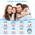 TUREWELL Water Dental Flosser for Teeth/Braces, 8 Jet Tips, 10 Pressure Levels, 600ML Oral Irrigator (Black)