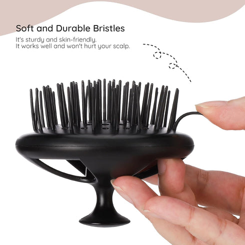 Segbeauty Scalp Massage Brushes, 4 Pcs Shampoo Brush Set, Long Short Teeth, Head Massage Brush for Hair Growth