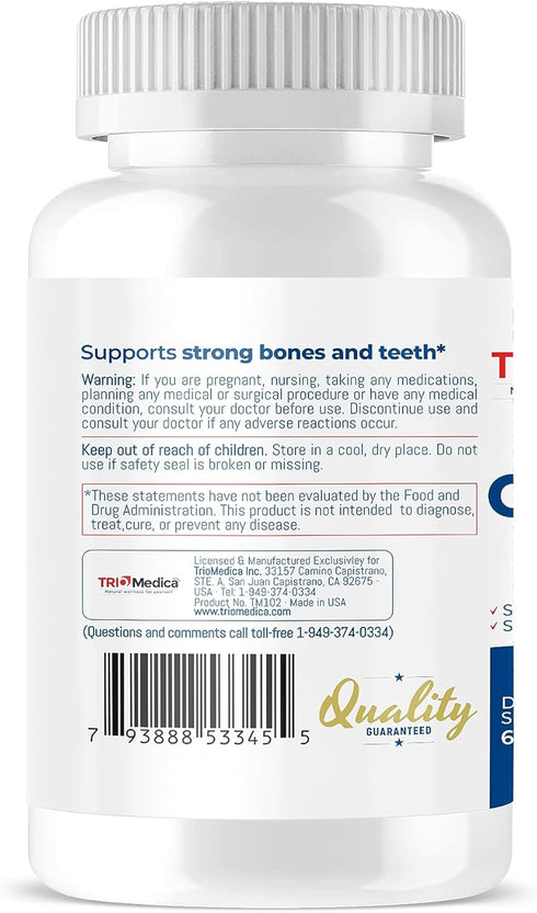 Cal-Mag-Zinc D3 Dietary Supplement, 60 Softgels, Immune, Bones & Teeth Support, Non-GMO, Vegan, Gluten Free
