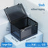 Lock Box with Locker for Office, School, Home, Personal Items Safe, Medicine Lockable Cabinet, Translucent Black