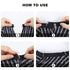 Professional Hair Cutting Cape with Neck Duster Brush, Large Size Salon Cape for Men, Women, Kids (Black Stripes)