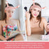 Spa Headband Facial Makeup Head Band, Microfiber Coral Fleece Snail Cartoon Hair Accessories for Washing Face (Pink)