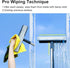 Purexa 3-in-1 60" 3 All-in-1 Window Squeegee for Home - Window Cleaning Kit with Microfiber Cloths & Screen Brush