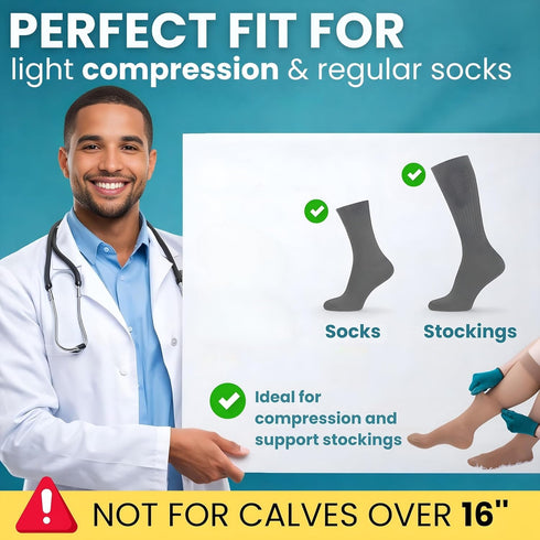 IKEVEE Premium Sock Aid Compression Hose for Women Men Aide Assistance Device Puller Daily Living Aids for Assist