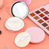 2 Pcs Refillable Loose Powder Container with Puff, 0.17/0.7 oz Portable Makeup Powder Case with Mirror and Sifter