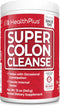 Health Plus Super Colon Cleanse, 12 oz Powder, 68 Servings - Natural Detox with Psyllium Husk & Senna Leaf