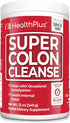 Health Plus Super Colon Cleanse, 12 oz Powder, 68 Servings - Natural Detox with Psyllium Husk & Senna Leaf
