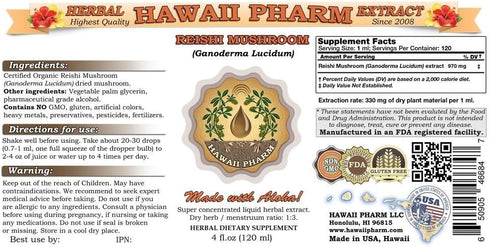 Reishi Liquid Extract - Tonic of Emperors, Organic Reishi Mushroom Tincture, Herbal Supplement, 2 fl. oz, Made in USA