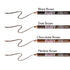 Kiss Go Brow Eyebrow Wooden Pencil, Light Medium Brown (6 Pieces)