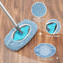 Sweeper Mop Starter Kit, Small Flat Mop with 2 Reusable Microfiber Pads, 30pcs Disposable Dry Cloths for Hardwood Floor