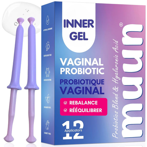 Muun Women's Vaginal Probiotics Yeast Infection & BV Treatment Pack of 12