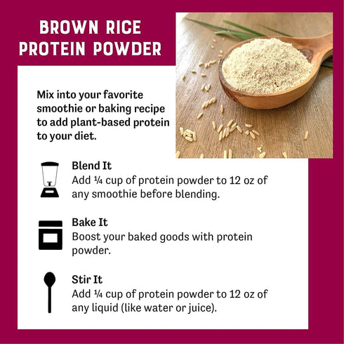 Judee’s Brown Rice Protein Powder, 1.5 lb, 80% Protein, Non-GMO, Dairy-Free, Keto-Friendly, Gluten-Free