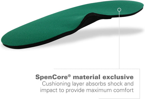 Spenco Rx Orthotic Arch Cushion, 3/4 Length Comfort Support Shoe Insoles, Men's 12-13.5