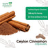 Pure Cinnamon Capsules 1800mg - Certified Organic Ceylon Cinnamon Powder, Non-GMO, Gluten Free, Vegan, 180 Count
